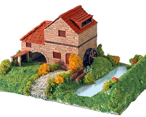 Keranova- Kit de cerámica Casa Rural con Molino, Color marrón (30314) , color/modelo surtido