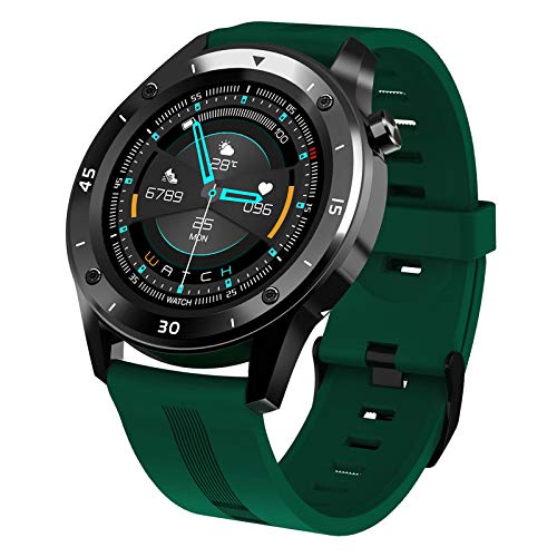 KESOTO Reloj Inteligente, Rastreador de Actividad Física, Rastreador de Actividad con Pantalla Táctil de 1,54 ", Podómetro Resistente Al Agua Smartwatch Moni - Verde