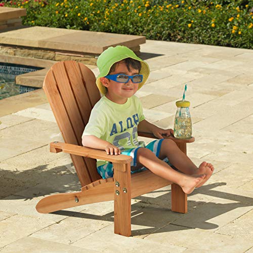 KidKraft 83 Silla Adirondack de madera para niños, muebles para jardín y exterior al aire libre - Miel