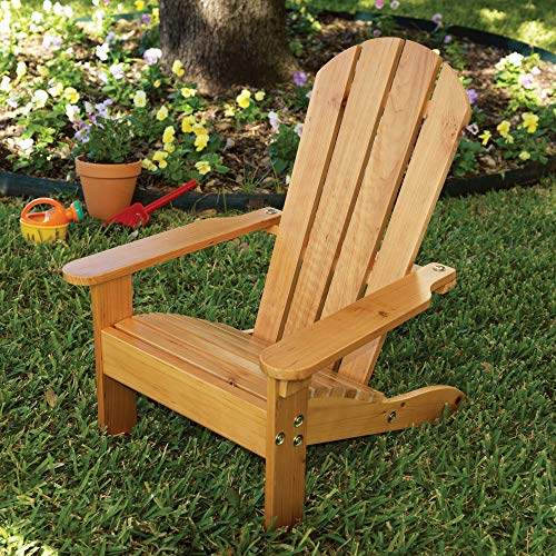 KidKraft 83 Silla Adirondack de madera para niños, muebles para jardín y exterior al aire libre - Miel