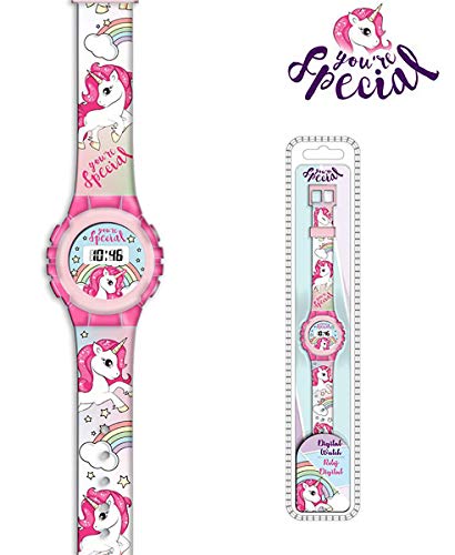 Kids Licensing |Reloj Digital Niños | Reloj Unicornio |Diseño You're Special |Reloj Infantil Resistente | Reloj de Pulsera Infantil Ajustable| Bisel Reforzado | Reloj de Aprendizaje | Licencia Oficial