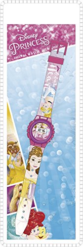 Kids Licensing |Reloj Digital para Niños | Reloj Princesas |Diseño Personajes Disney |Reloj Infantil Resistente | Reloj de Pulsera Ajustable| Bisel Reforzado | Reloj de Aprendizaje | Licencia Oficial