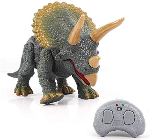 Kids Toy Electronic Pet Remote Control Robot Dinosaur Moving Walking Roaring Dinosaur Remote Control Electronic with Light Sound 25X6.5×14 cm (Color : A) (B)