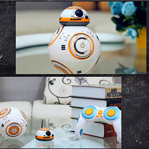 Kikioo Actualización inteligente RC BB 8 Robot 2.4G Control remoto con sonido y baile Figura de acción BB8 Ball Droid Robot BB-8 Modelo electrónico inteligente Juguetes Regalo de cumpleaños para niños