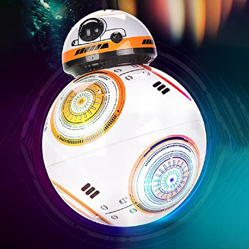 Kikioo Actualización Inteligente RC BB 8 Robot 2.4g Control Remoto Figura de acción Star Wars BB8 Ball Droid Robot Modelo Telerobot Sound Intelligen Toys Coche para niños Niños 3+