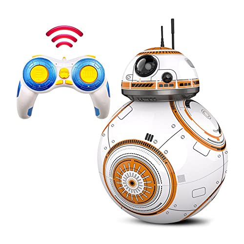 Kikioo Actualización Inteligente RC BB 8 Robot 2.4g Control Remoto Figura de acción Star Wars BB8 Ball Droid Robot Modelo Telerobot Sound Intelligen Toys Coche para niños Niños 3+