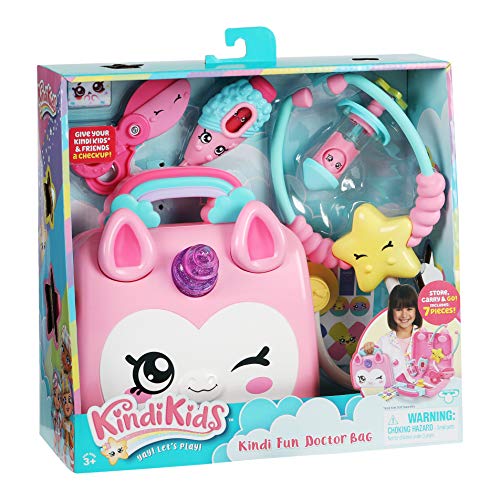 Kindi Kids Juego de Bolsas para médicos de Unicornio de Hospital, Incluye 4 Accesorios Shopkins