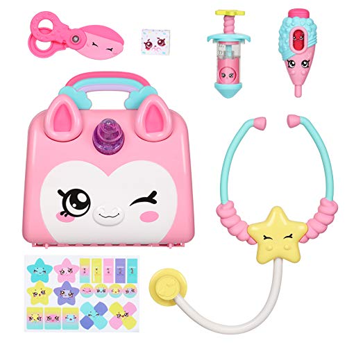 Kindi Kids Juego de Bolsas para médicos de Unicornio de Hospital, Incluye 4 Accesorios Shopkins