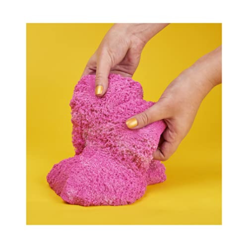 Kinetic Sand - Bolsa de Arena Brillante Totalmente Natural para Aplastar, Mezclar y moldear - Rosa cristalino, 907 g