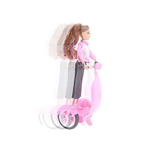 KING JUGUETES Muñeca Fashion Patinadora Hoverboard RC con Mando Radiocontrol. Muñeca Articulable con Vespa con Movimiento, Vestidos y Accesorios. Juguete para Niñas y Niños a Partir de 3 Años.