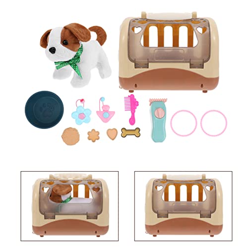 Kisangel 1Set Dog House Playset Pey Care Puppy Dog Toys Children Early Education Toy For Pelush Pet Dog Model