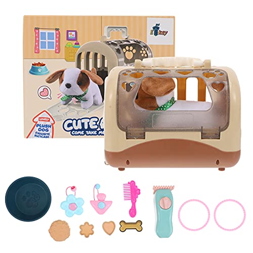 Kisangel 1Set Dog House Playset Pey Care Puppy Dog Toys Children Early Education Toy For Pelush Pet Dog Model