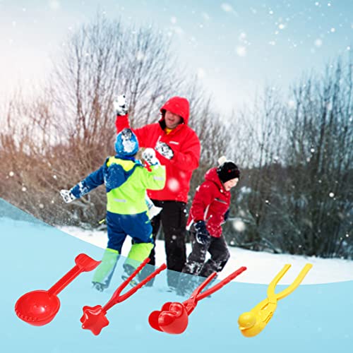 Kit de Fabricante de Bolas de Nieve, Clips de Nieve para niños Pala de Nieve 7 unids Invierno al Aire Libre Nieve Juego Juguetes Juegos de Nieve Juguete - Color al Azar