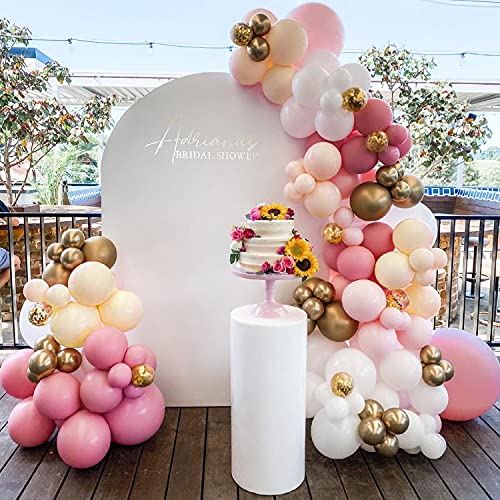 Kit de Guirnaldas con Globos Rosa, 98 Piezas Arco de Globos Rosa y Oro Globos de Cumpleaños, Guirnaldas de Globos para Cumpleaños Decoraciones de Fiesta para Boda Decoracion, Baby Shower Decoraciones