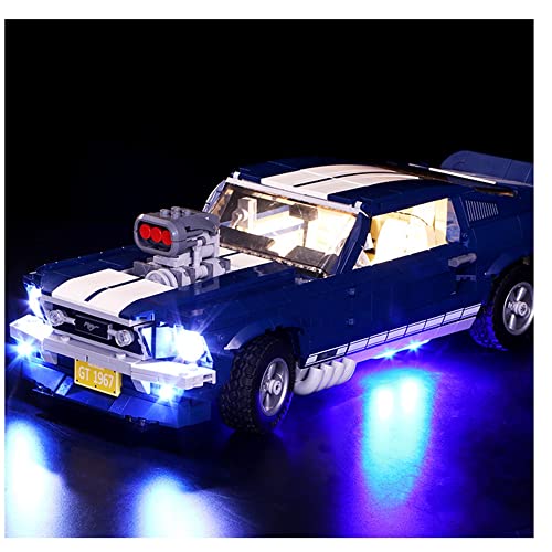 Kit de iluminación LED Compatible con Ford GT Mustang Modelo - para Lego 10265 Modelos DE Bloqueo - Excluyendo Modelos Lego