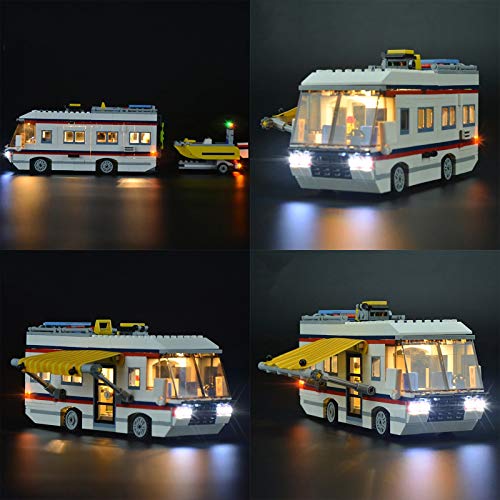 Kit De Iluminación Led para Creator Caravana De Vacaciones -Compatible con Ladrillos De Construcción Lego Modelo 31052(NO Incluido En El Modelo)