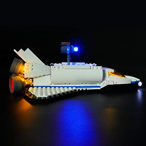 Kit De Iluminación Led para Lego Creator Lanzadera Espacial, Compatible con Ladrillos De Construcción Lego Modelo 31066(NO Incluido En El Modelo)