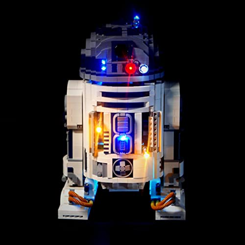 Kit de luces LED para robots de Star Wars, kit de iluminación compatible con Lego 75308 (solo iluminación) (versión clásica)