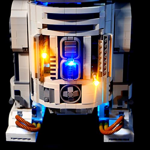 Kit de luces LED para robots de Star Wars, kit de iluminación compatible con Lego 75308 (solo iluminación) (versión clásica)