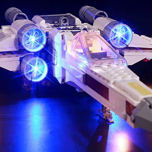 Kit de luz LED para Lego Star Wars Luke Skywalker X-Wing Fighter 75301, kit de iluminación compatible con Lego 75301 (kit de luz sin modelo) (versión básica)