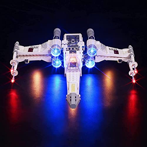 Kit de luz LED para Lego Star Wars Luke Skywalker X-Wing Fighter 75301, kit de iluminación compatible con Lego 75301 (kit de luz sin modelo) (versión básica)