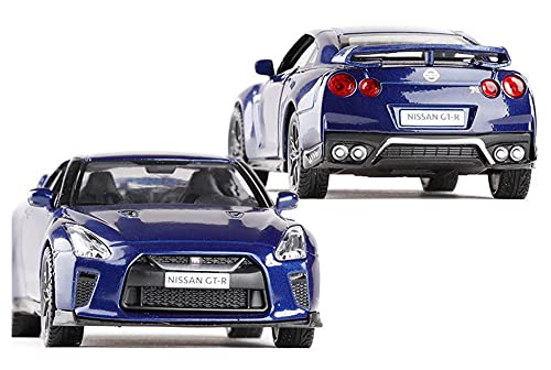 Kit Juguetes Coches Metal Resistente 1:36 Diecast Alloy Metal Collection Modelo De Coche Deportivo para Nissan GTR R35 Pull Back Toys Vehículo Maravilloso Regalo (Color : Negro)