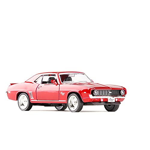 Kit Juguetes Coches Metal Resistente Modelo De Aleación De Juguete De Colección De Coches 1:36 Simulación Original para Chevrolet Camaro SS Coche Fundido A Presión Maravilloso Regalo (Color : Red-b)