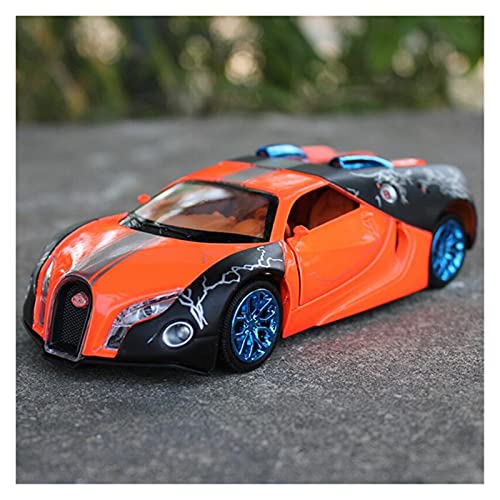 Kit Juguetes Coches Metal Resistente para 1: 32 Simulación De Aleación De Fundición A Presión De Sonido Y Luz Bugatti GT Modelo Carreras Regalo Navidad Niños Maravilloso Regalo (Color : Verde)