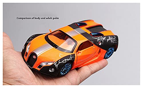 Kit Juguetes Coches Metal Resistente para 1: 32 Simulación De Aleación De Fundición A Presión De Sonido Y Luz Bugatti GT Modelo Carreras Regalo Navidad Niños Maravilloso Regalo (Color : Verde)