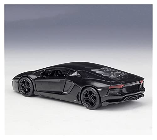 Kit Juguetes Coches Metal Resistente para Lamborghini Aventador LP700-4, Vehículo Extraíble 1:36, Modelo De Coche, Simulación De Aleación De Coche, Coche Educativo Maravilloso Regalo (Color : Negro)