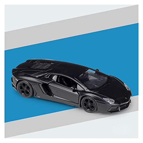 Kit Juguetes Coches Metal Resistente para Lamborghini Aventador LP700-4, Vehículo Extraíble 1:36, Modelo De Coche, Simulación De Aleación De Coche, Coche Educativo Maravilloso Regalo (Color : Negro)