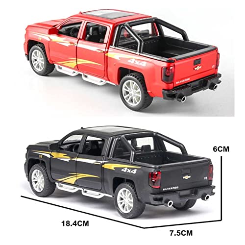 Kits Juguete Modelo Coche Clásico 1/32 For Chevrolet Soland, Aleación Todoterreno, Camioneta De Fundición A Presión, Modelo De Coche, Sonido Y Luz, Coche De Juguete For Niño Expresión De Amor