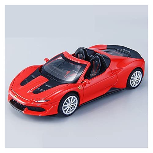 Kits Juguetes Modelos Coches De Moda para Ferrari-laferrari J50 1:32 Simulación De Aleación De Fundición A Presión Pull Back Sports Car Model Toy Gift Collection Expresión De Amor (Color : Rojo)