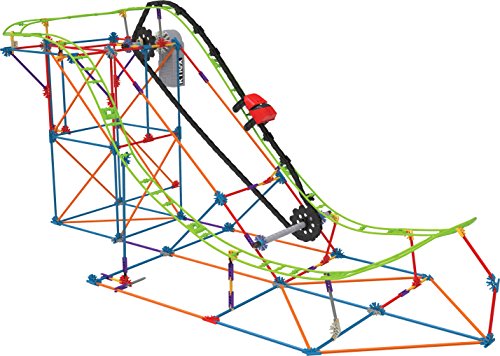 K'Nex 27152 Thrill Rides, T-Rex Fury Roller Coaster Building Set, Edades 9+ Juguete de construcción de Realidad Virtual, 478 Piezas