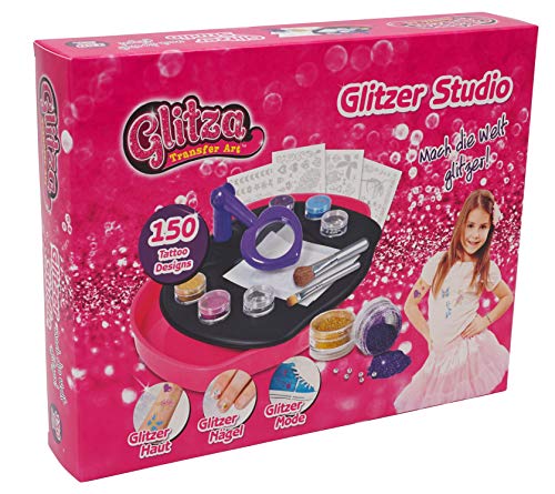 Knorrtoys GL7517 - Glitza, Estudio de diseño, Glitter Tattoos , color/modelo surtido