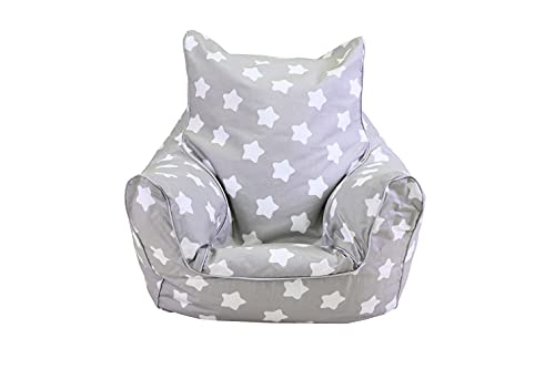 KNORRTOYS.COM 68211 - Puf Infantil, diseño de Estrellas, Color Blanco