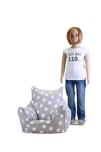 KNORRTOYS.COM 68211 - Puf Infantil, diseño de Estrellas, Color Blanco