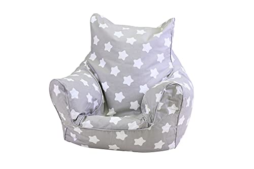 KNORRTOYS.COM 68211 - Puf Infantil, diseño de Estrellas, Color Blanco