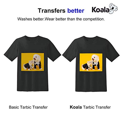 KOALA Papel de transferencia de tinta para camisetas de oscuros, 25 hojas, A4