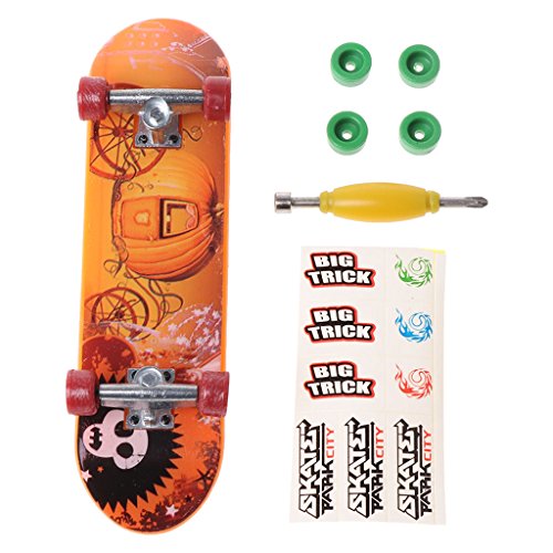 KOFUN 1 Juego de Fingerboard, Aleación de Soporte Finger Skateboard Fingerboard Skate Trucks Kid Juguetes Regalo de los niños Color Aleatorio