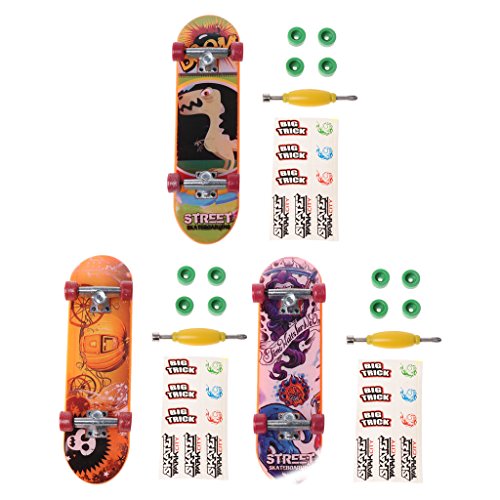 KOFUN 1 Juego de Fingerboard, Aleación de Soporte Finger Skateboard Fingerboard Skate Trucks Kid Juguetes Regalo de los niños Color Aleatorio