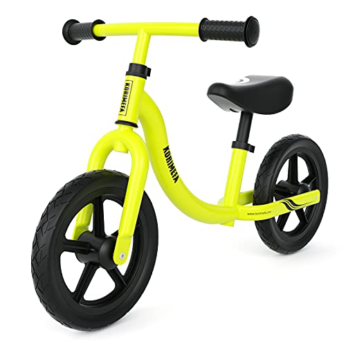 KORIMEFA Bicicleta de Equilibrio sin Pedales para Niños de Aleación de Magnesio Bicicleta Infantil para Andar Niños y Niñas de 18 Meses a 5 años