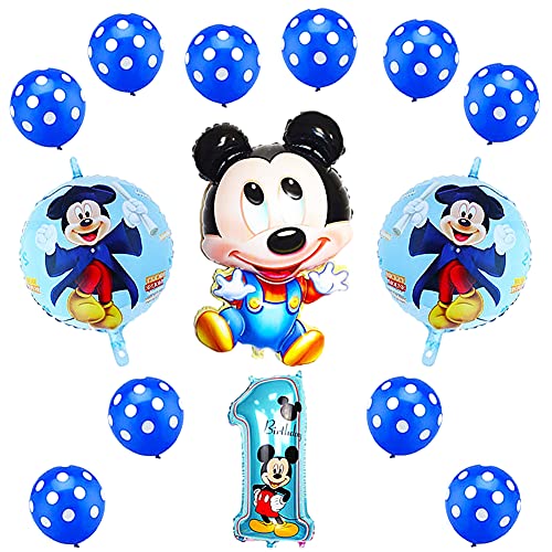 Ksopsdey Party Globos, Decoraciones de cumpleaños de Moue, Artículos para Fiestas temáticas de y Minnie 1er Fiesta Cumpleaños Bebe Globos Decoracion