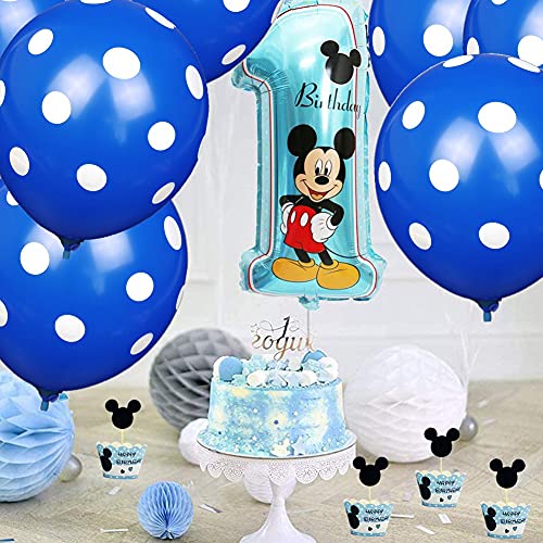 Ksopsdey Party Globos, Decoraciones de cumpleaños de Moue, Artículos para Fiestas temáticas de y Minnie 1er Fiesta Cumpleaños Bebe Globos Decoracion