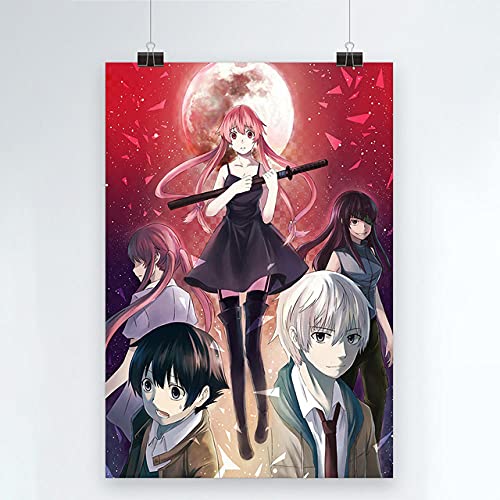 Kucyaty 5D Pintura Diamante Adulto Niños Diy Diamond Painting Kit Completo,30×40Cm,Herramienta×2,Diario Del Futuro,Mirai Nikki Mosaicos Cuadro Cristal Padres Hijos Descompresión Juguete