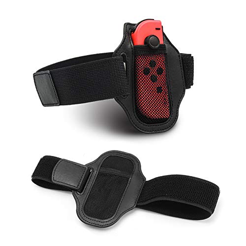 KUIDAMOS Correa Deportiva, Accesorios portátiles Ajustables, Correas elásticas Ajustables para piernas de Baile Deportivo para Switch Joy-Cons Controller para Nintendo Switch Ring Fit