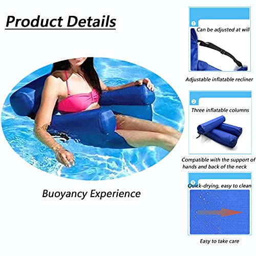 KUMADAI Hamaca Hinchable Silla Plegable Hinchables Hamaca Flotador de Piscina Piscina Lounge Sillón Fiesta de Vacaciones Piscina