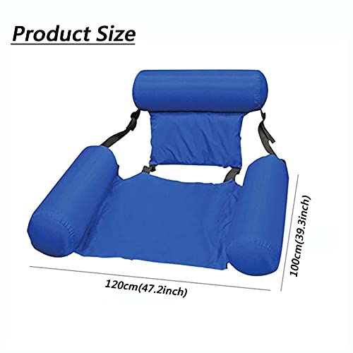 KUMADAI Hamaca Hinchable Silla Plegable Hinchables Hamaca Flotador de Piscina Piscina Lounge Sillón Fiesta de Vacaciones Piscina