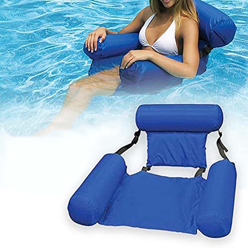 KUMADAI Hamaca Hinchable Silla Plegable Hinchables Hamaca Flotador de Piscina Piscina Lounge Sillón Fiesta de Vacaciones Piscina