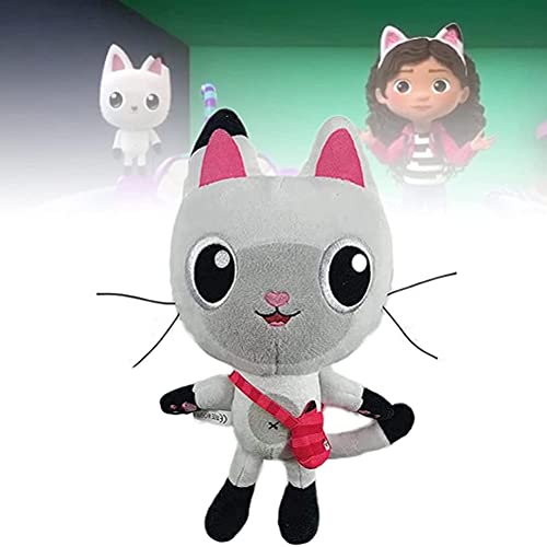 Kylewo Gabby Dollhouse Cat Plush, Cartoon Animation Doll Cute Mermaid Cat Peluche Animal Toy, Sweet Pandy Paws Gabby Dollhouse Juguetes para niños y niñas